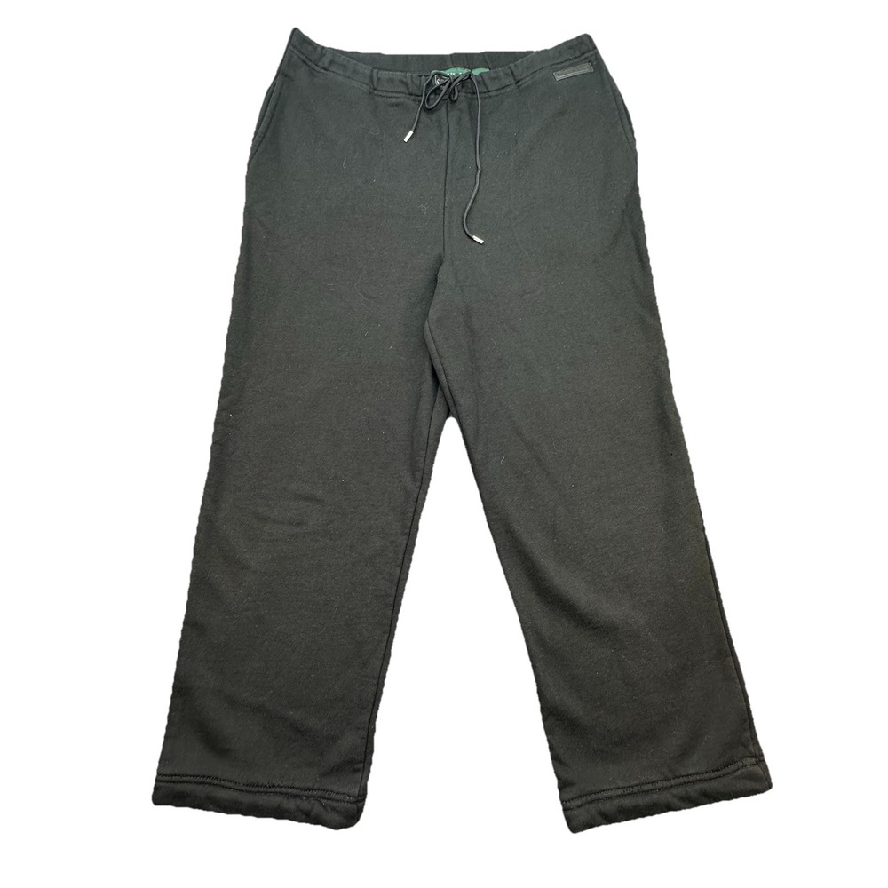 Lauren Jeans Co Ralph Lauren Black Sweatpants Cropped M‎ Drawstring Lounge Pants